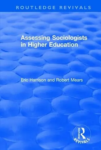 Assessing Sociologists in Higher Education cover