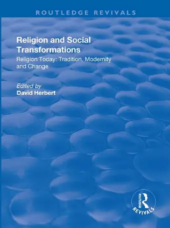 Religion and Social Transformations cover