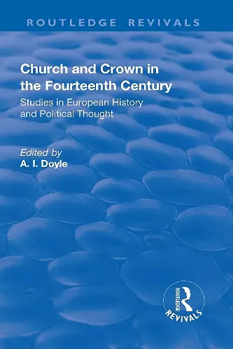 Church and Crown in the Fourteenth Century cover