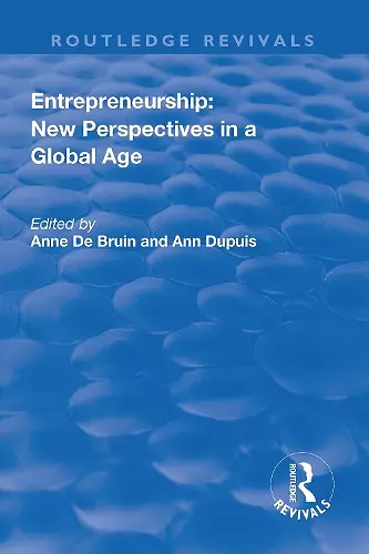 Entrepreneurship: New Perspectives in a Global Age cover