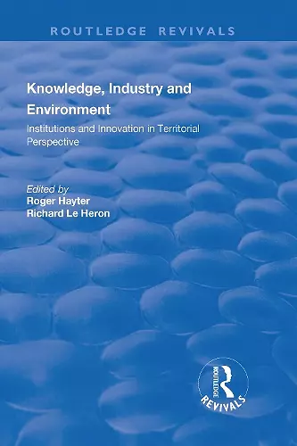 Knowledge, Industry and Environment cover