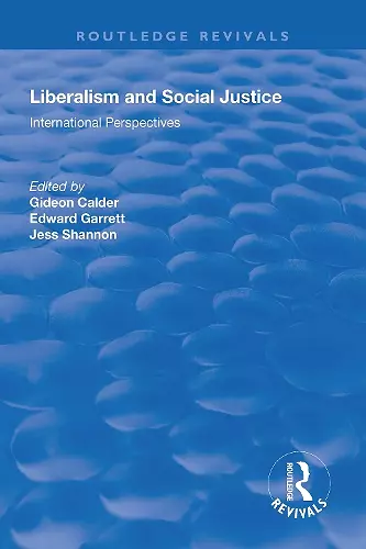 Liberalism and Social Justice cover