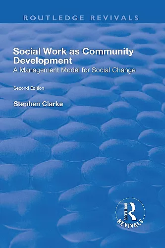 Social Work as Community Development cover