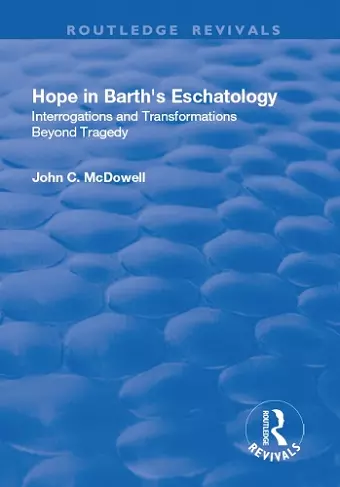 Hope in Barth's Eschatology cover