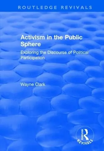 Activism in the Public Sphere cover