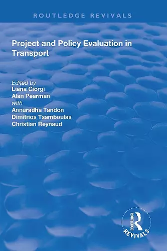 Project and Policy Evaluation in Transport cover