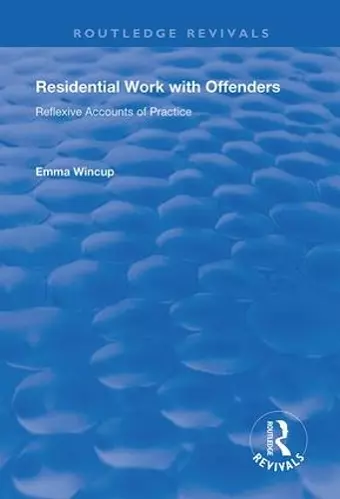 Residential Work with Offenders cover