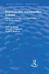 Regionalisation and Integration in China cover