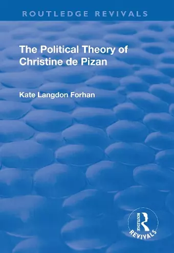 The Political Theory of Christine De Pizan cover