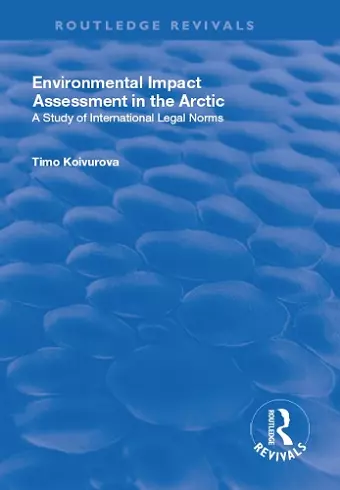 Environmental Impact Assessment (EIA) in the Arctic cover