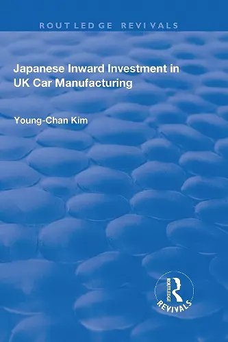 Japanese Inward Investment in UK Car Manufacturing cover