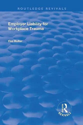 Employer Liability for Workplace Trauma cover