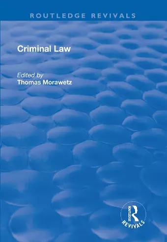 Criminal Law cover