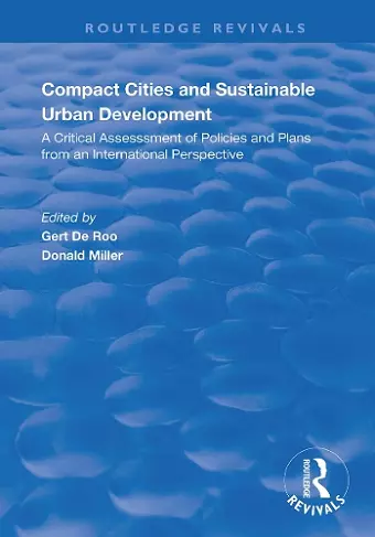 Compact Cities and Sustainable Urban Development cover