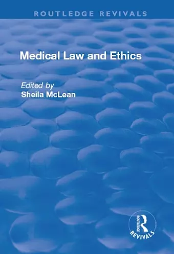 Medical Law and Ethics cover