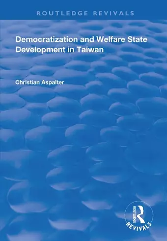 Democratization and Welfare State Development in Taiwan cover