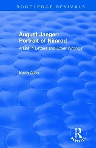 August Jaeger: Portrait of Nimrod cover