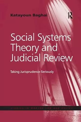 Social Systems Theory and Judicial Review cover