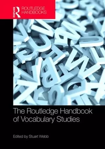 The Routledge Handbook of Vocabulary Studies cover