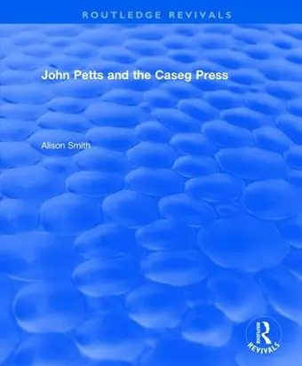 John Petts and the Caseg Press cover