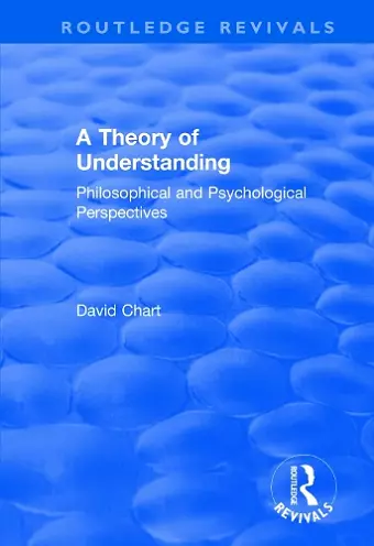 A Theory of Understanding cover