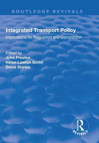 Integrated Transport Policy cover