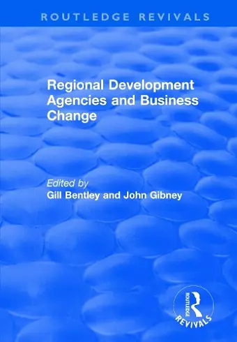 Regional Development Agencies and Business Change cover