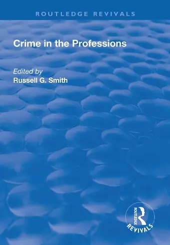 Crime in the Professions cover