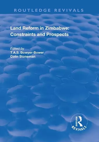 Land Reform in Zimbabwe: Constraints and Prospects cover