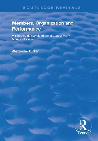 Members, Organizations and Performance cover