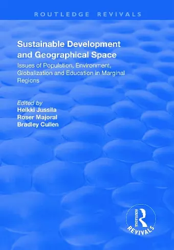 Sustainable Development and Geographical Space cover