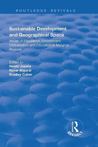 Sustainable Development and Geographical Space cover