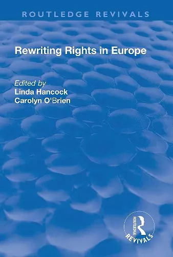 Rewriting Rights in Europe cover