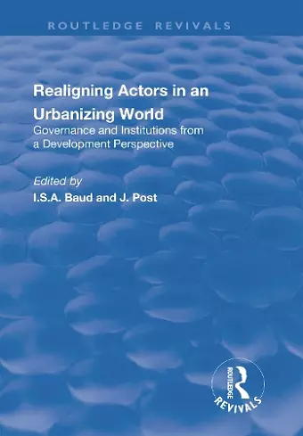 Re-aligning Actors in an Urbanized World cover