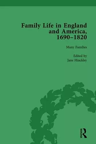 Family Life in England and America, 1690–1820, vol 1 cover