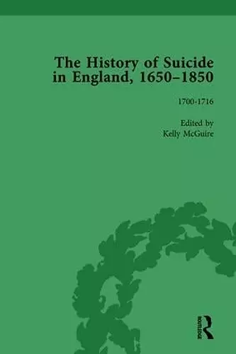 The History of Suicide in England, 1650-1850, Part I Vol 3 cover