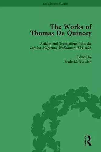 The Works of Thomas De Quincey, Part I Vol 4 cover