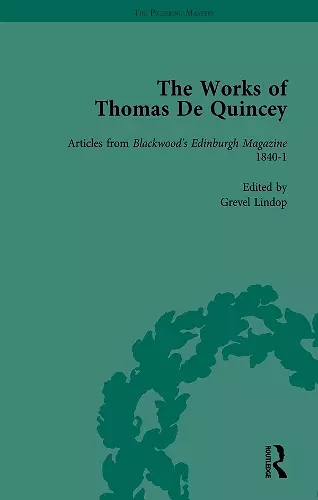 The Works of Thomas De Quincey, Part II vol 12 cover