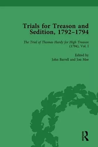 Trials for Treason and Sedition, 1792-1794, Part I Vol 2 cover