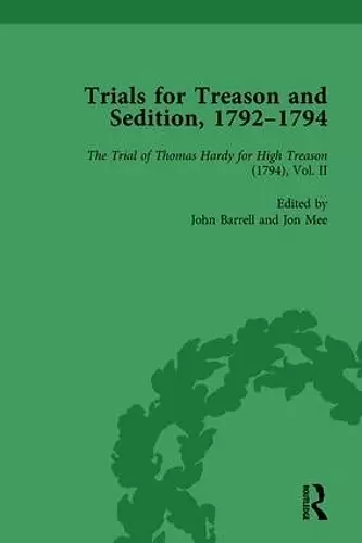 Trials for Treason and Sedition, 1792-1794, Part I Vol 3 cover