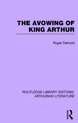 The Avowing of King Arthur cover