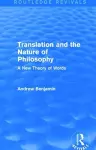 Translation and the Nature of Philosophy (Routledge Revivals) cover