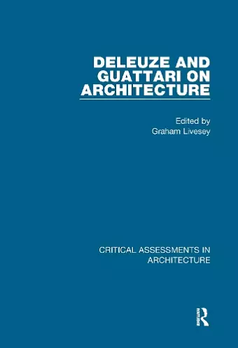 Deleuze and Guattari on Architecture cover