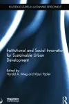 Institutional and Social Innovation for Sustainable Urban Development cover