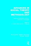 Advances in Social Theory and Methodology (RLE Social Theory) cover