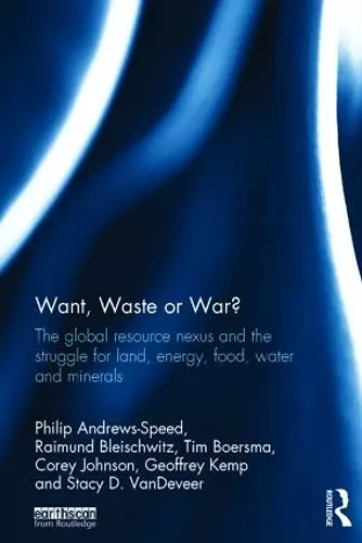 Want, Waste or War? cover