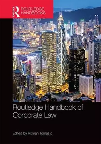 Routledge Handbook of Corporate Law cover