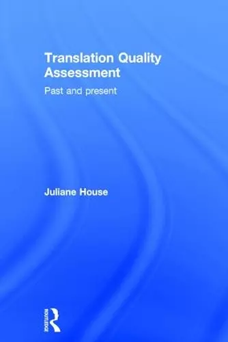 Translation Quality Assessment cover