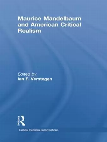 Maurice Mandelbaum and American Critical Realism cover