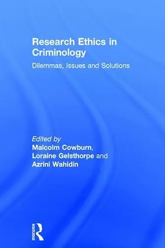 Research Ethics in Criminology cover